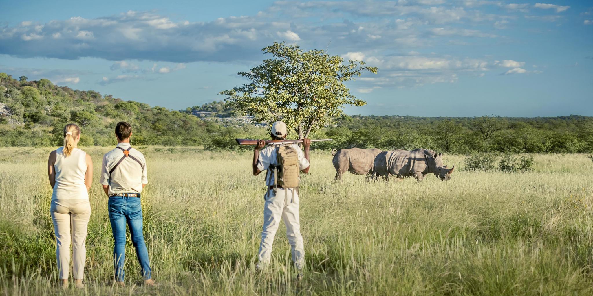 walking safari, little ongava, etosha national park, namibia