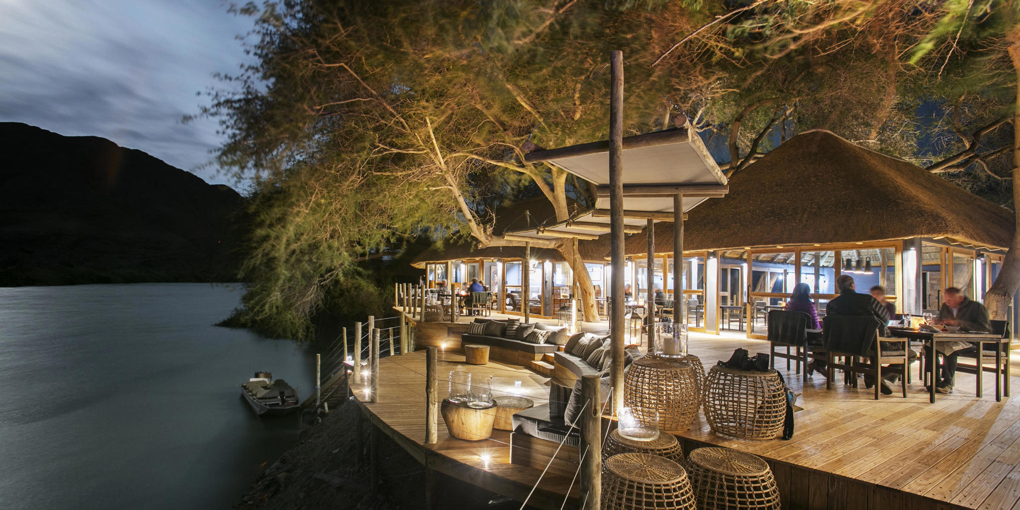 camp exterior, wilderness serra cafema, kunene river, namibia