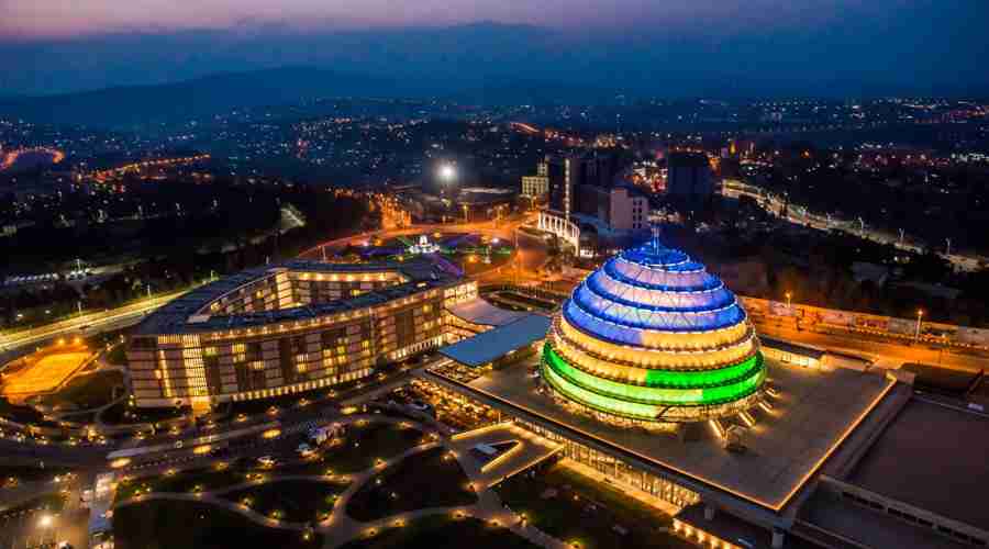 night view of Kigali Rwanda