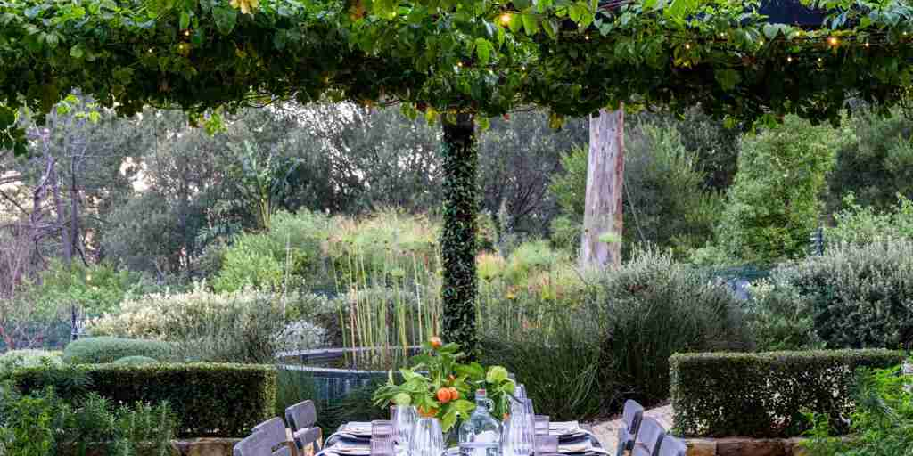 garden dining, future found sanctuary, cape town, south africa