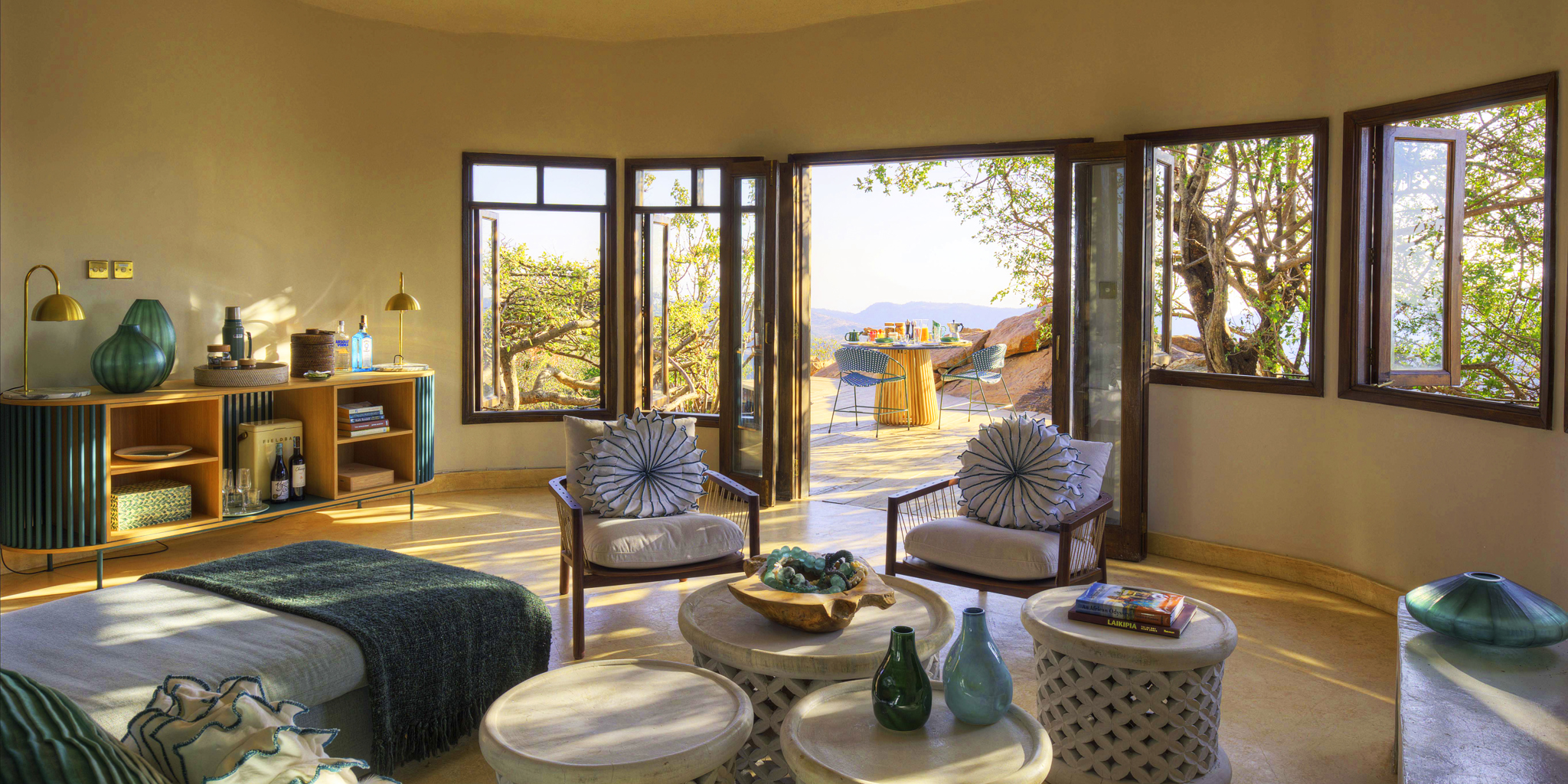 Carissa living room,  Ol Lentille, Kenya