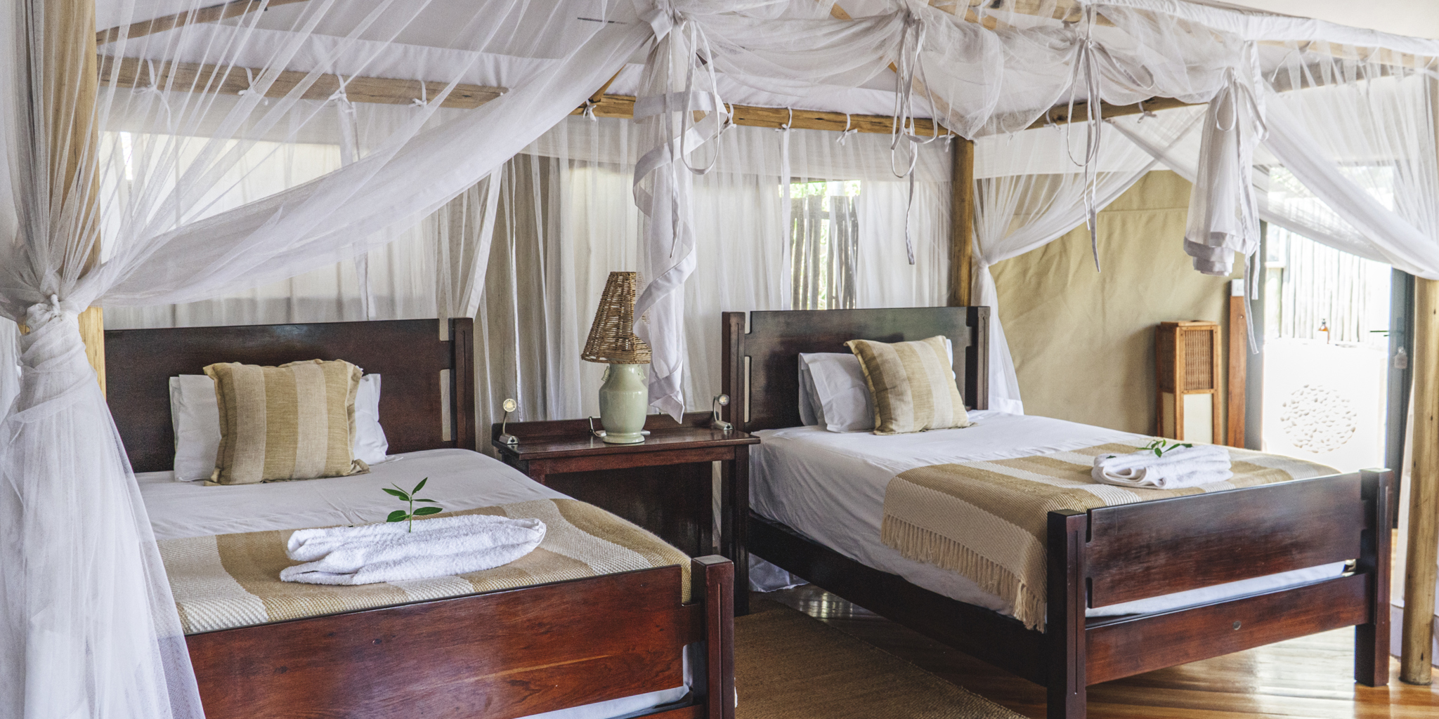 Family Suite, guest twin, Anabezi, Zambia