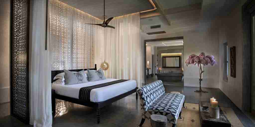 Luxury guest bedroom, Sirai Beach, Kenya