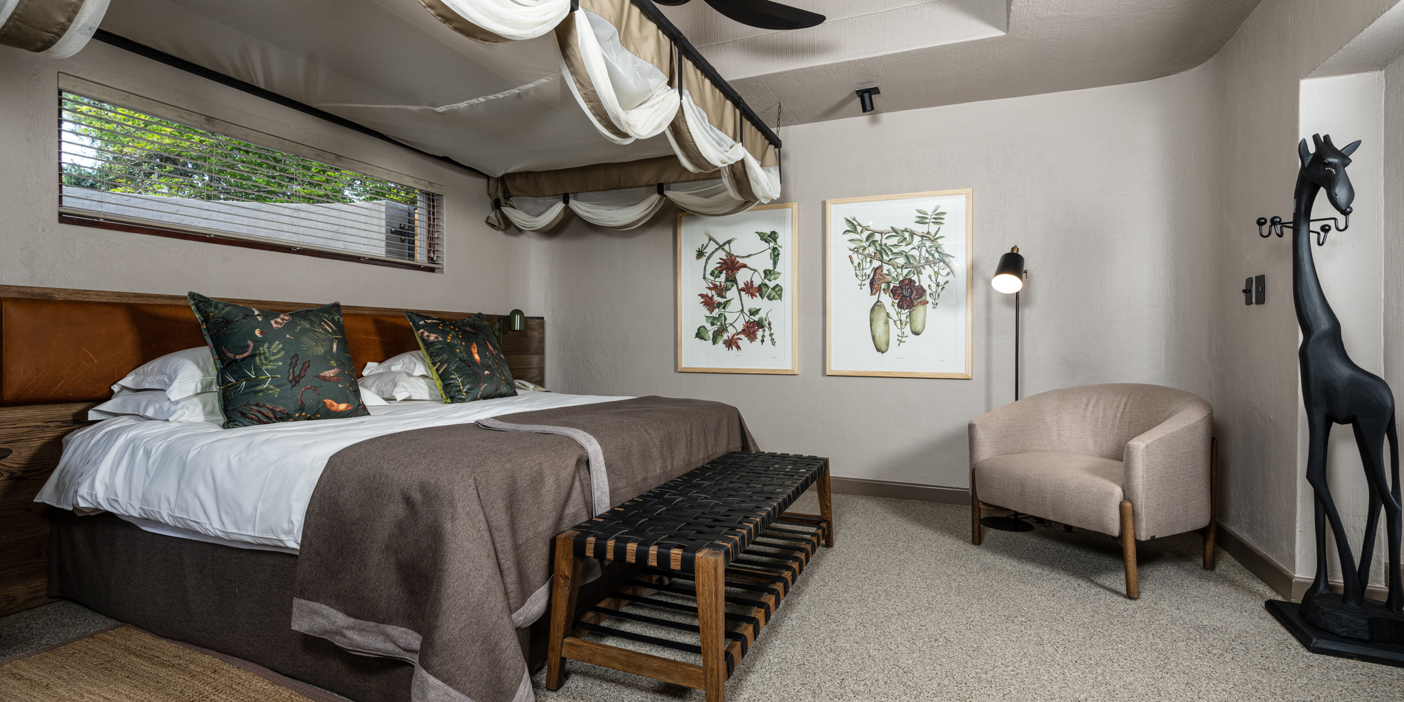 bedroom, sabi sabi bush lodge, sabi sands reserves, south africa