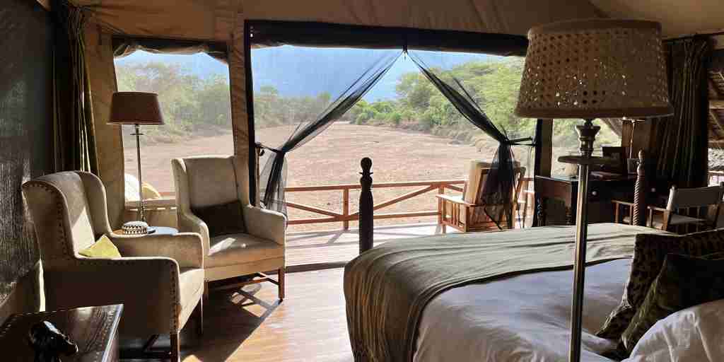 room with view, jongomero camp, ruaha national park, tanzania