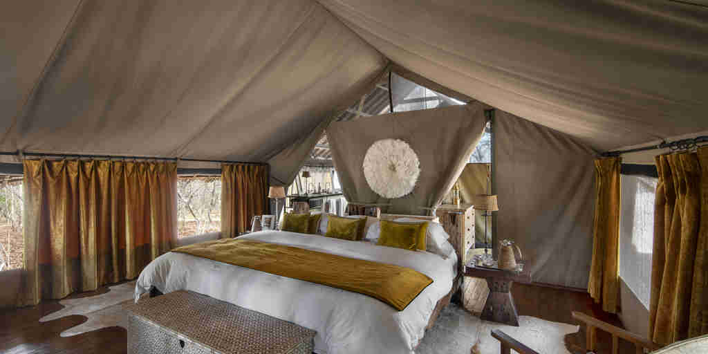 tented suite, jongomero camp, ruaha national park, tanzania