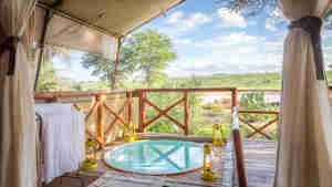 plunge pool, elephant bedroom camp, Samburu, Kenya