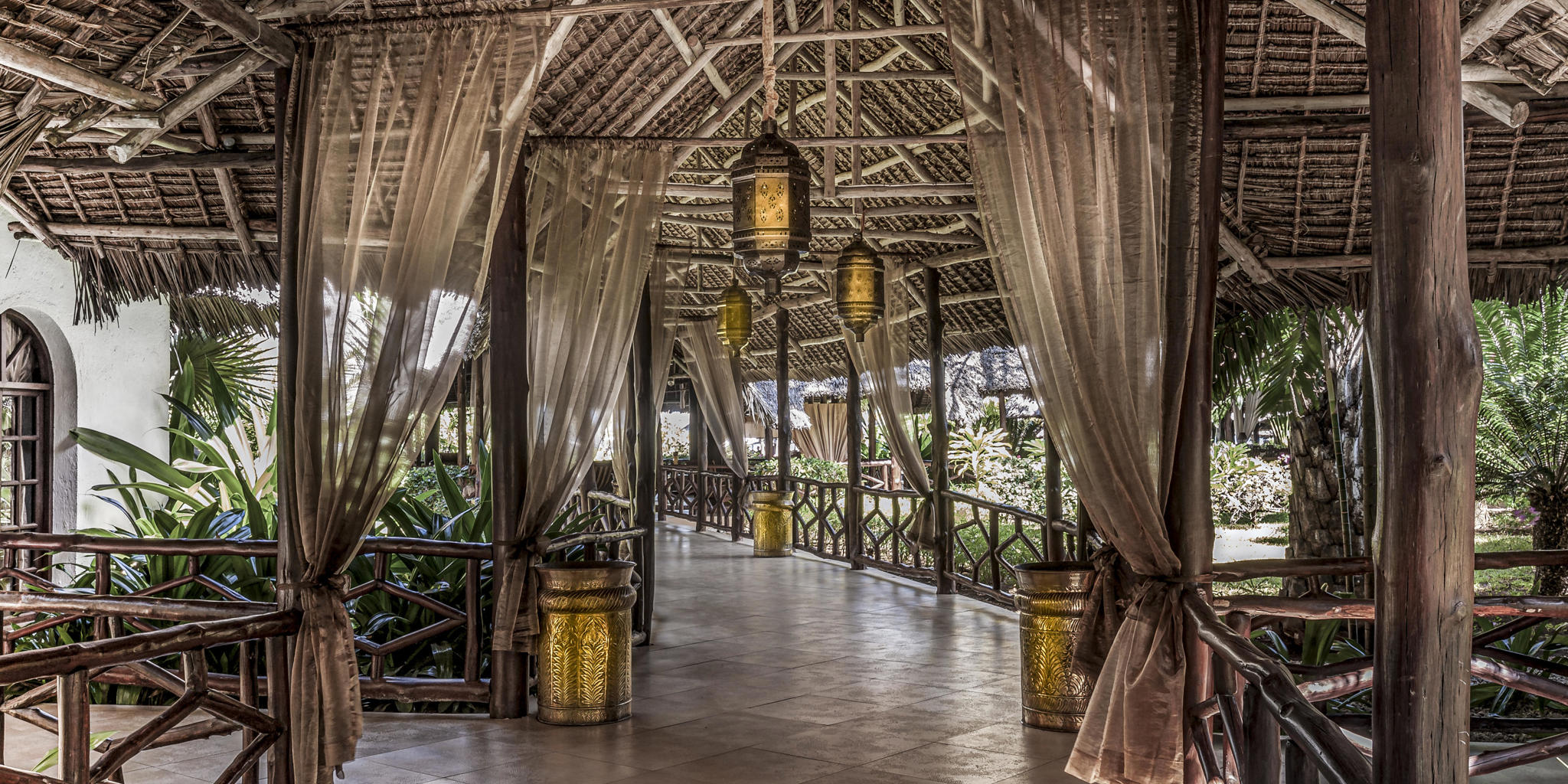 arrival walkway, breezes beach club and spa, zanzibar, tanzania