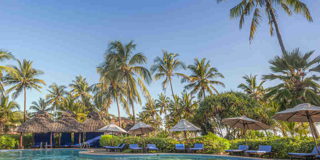 pool area, breezes beach club and spa, zanzibar, tanzania