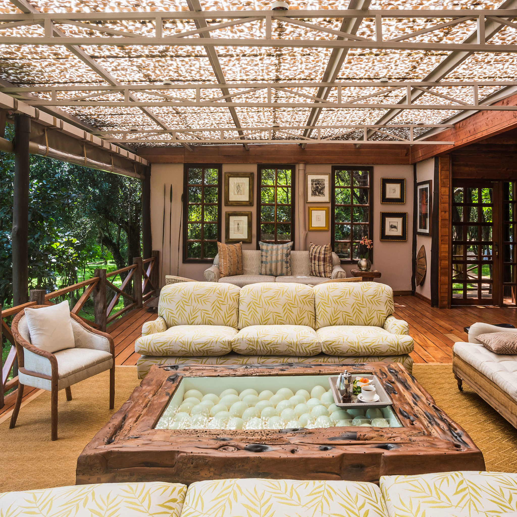 Veranda, Hemingway's Eden, Nairobi, Luxury Kenya