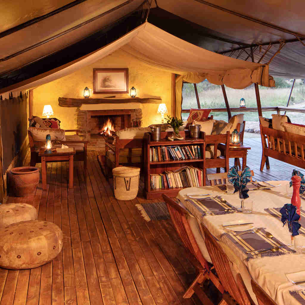 Offbeat Mara interior tent, Maasai Mara, Kenya