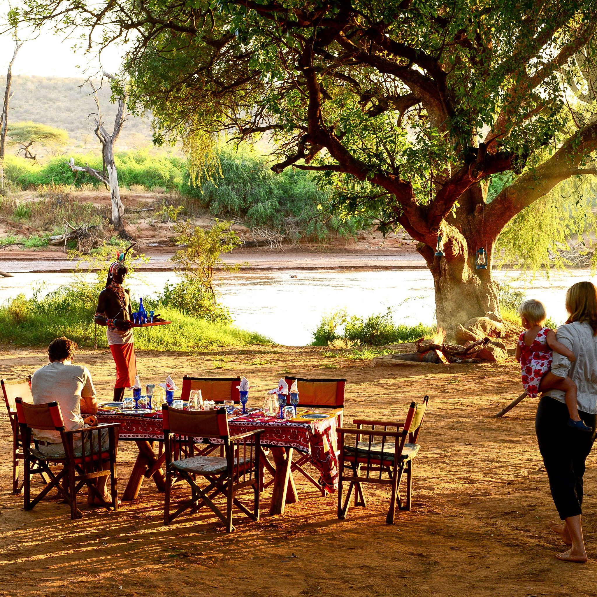 Lunch at Elephant Watch Camp, Samburu, Kenya