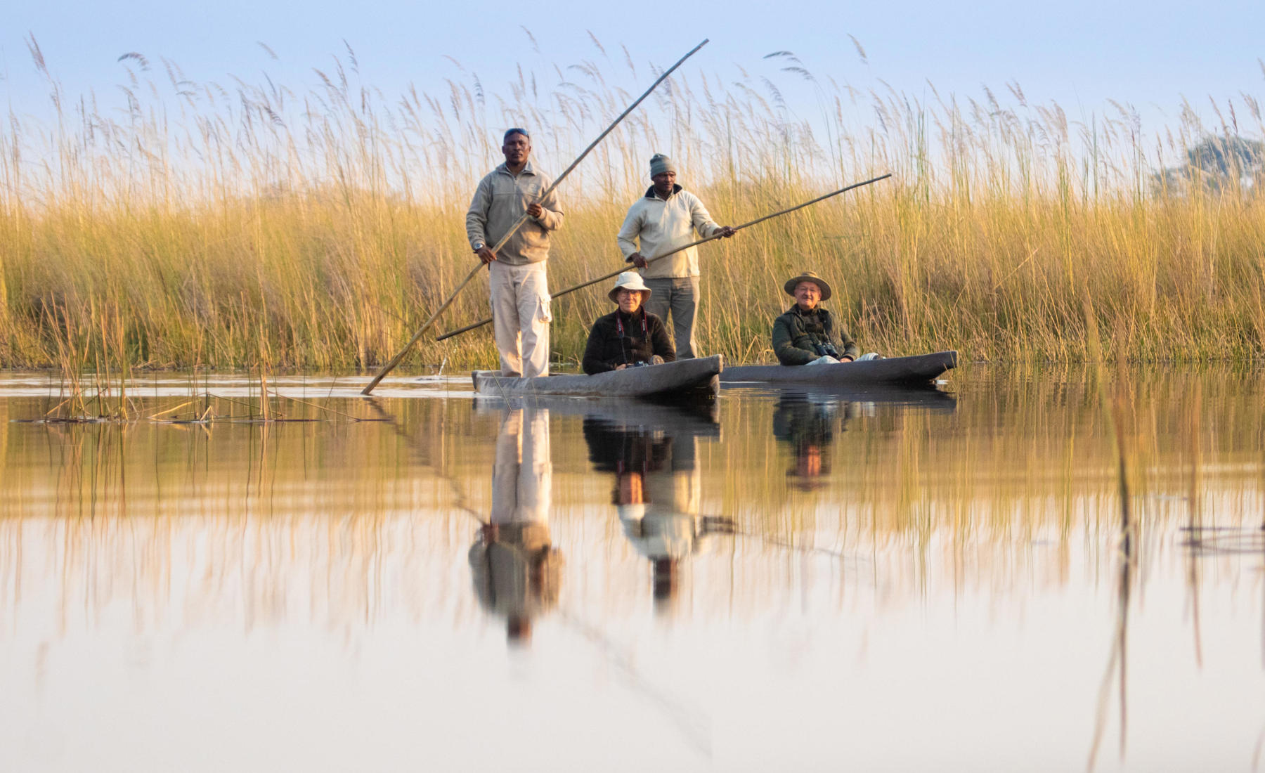 Mokoro activity, Kwando Splash Camp, Botswana