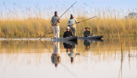 Mokoro activity, Kwando Splash Camp, Botswana