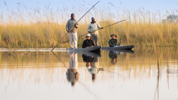 Mokoro activity, Kwando Splash Camp, Botswana