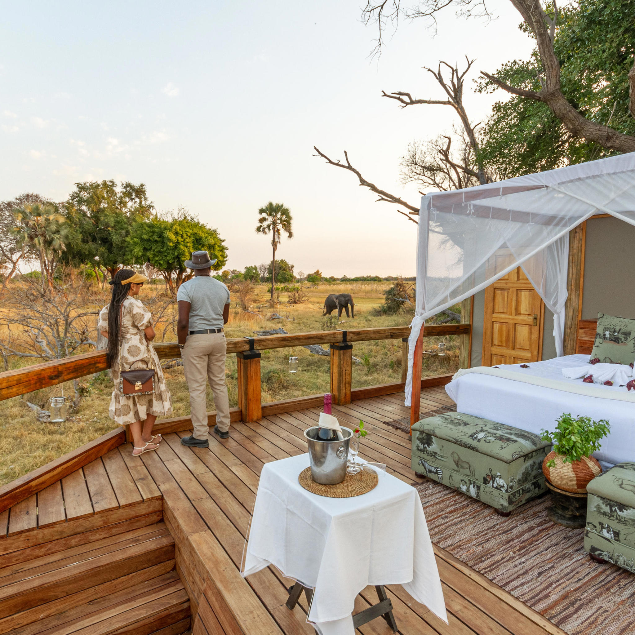 Sleepout, Camp Okavango, Botswana safari