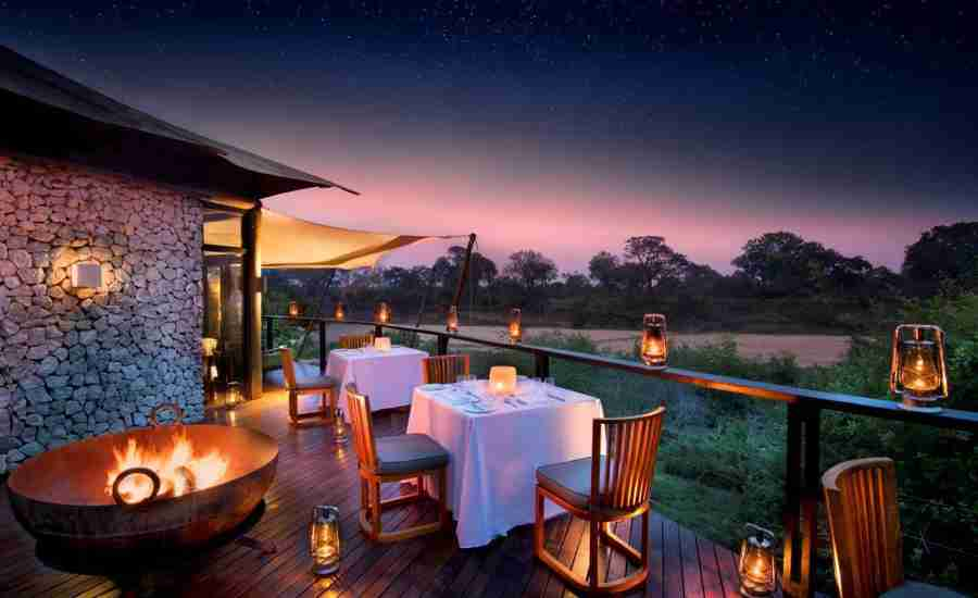 candle lit dining, cape and safari honeymoon, south africa