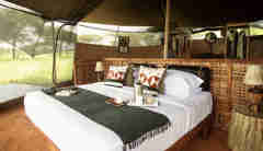 double bed, wayo serengeti green camp, the serengeti, tanzania