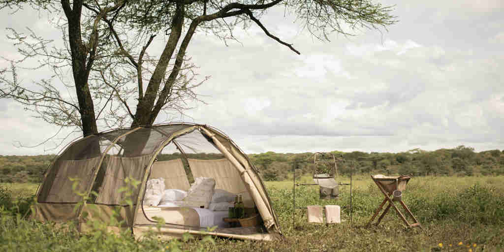 tent details, wayo fly camping, the serengeti, tanzania