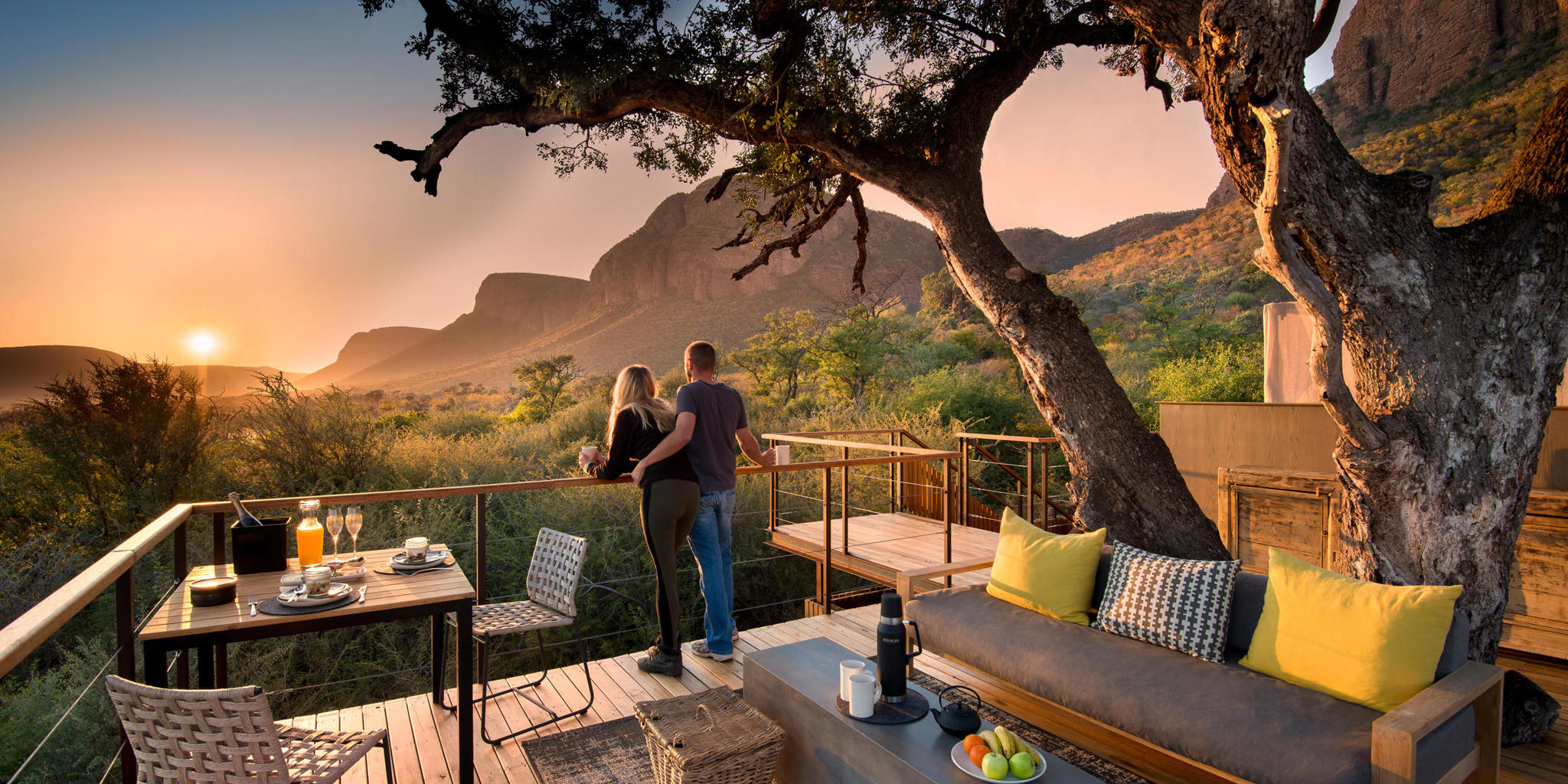 treehouse view, marataba safari lodge, marakele national park, south africa