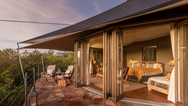 tent daytime view, ol seki hemingways, greater mara conservancies, kenya