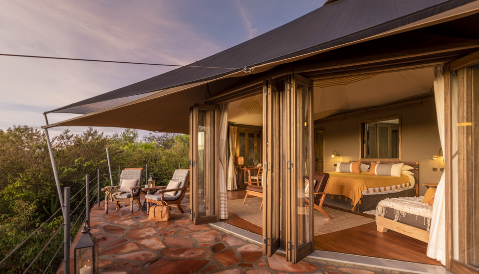 tent daytime view, ol seki hemingways, greater mara conservancies, kenya