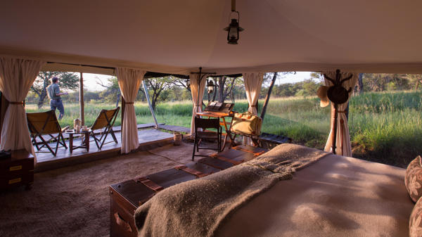 open double tent, Elewana Serengeti Pioneer Camp, the serengeti, tanzania