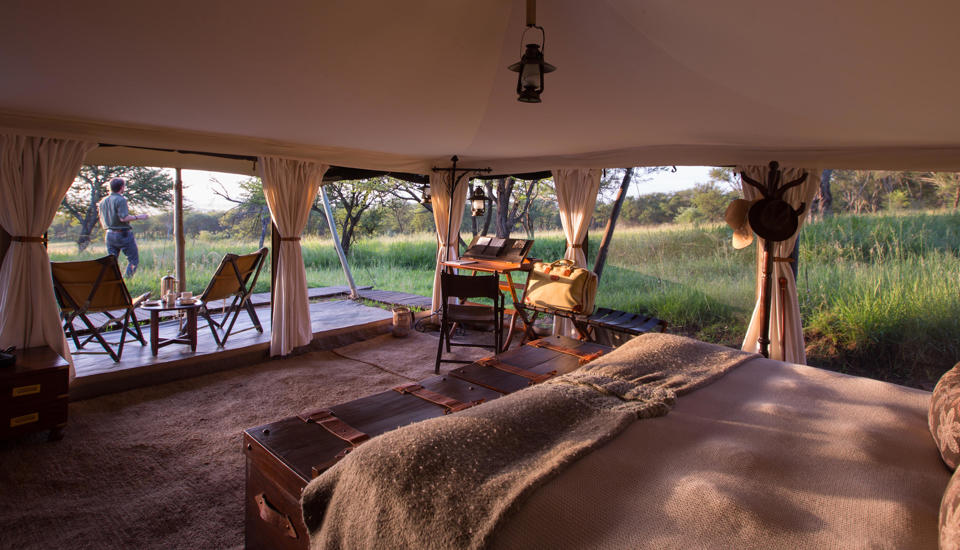 open double tent, Elewana Serengeti Pioneer Camp, the serengeti, tanzania