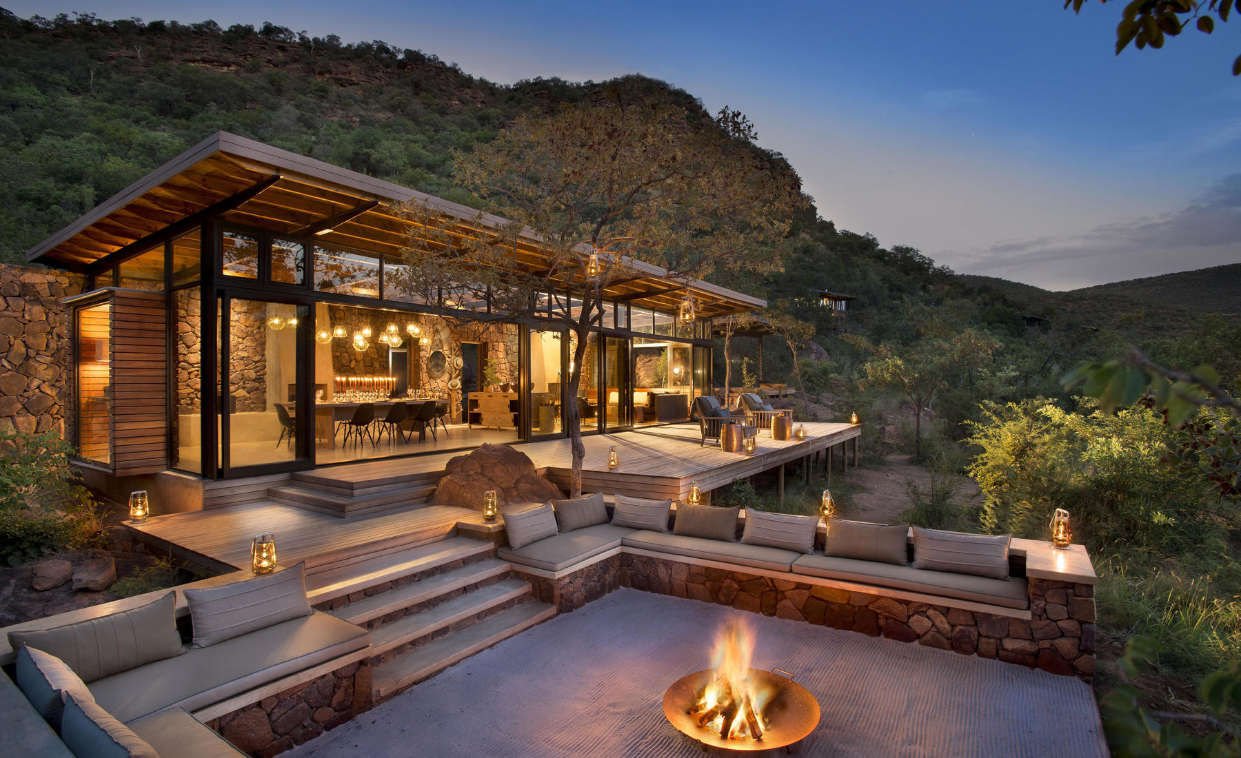 main area fire, marataba mountain lodge, marakele national park, south africa