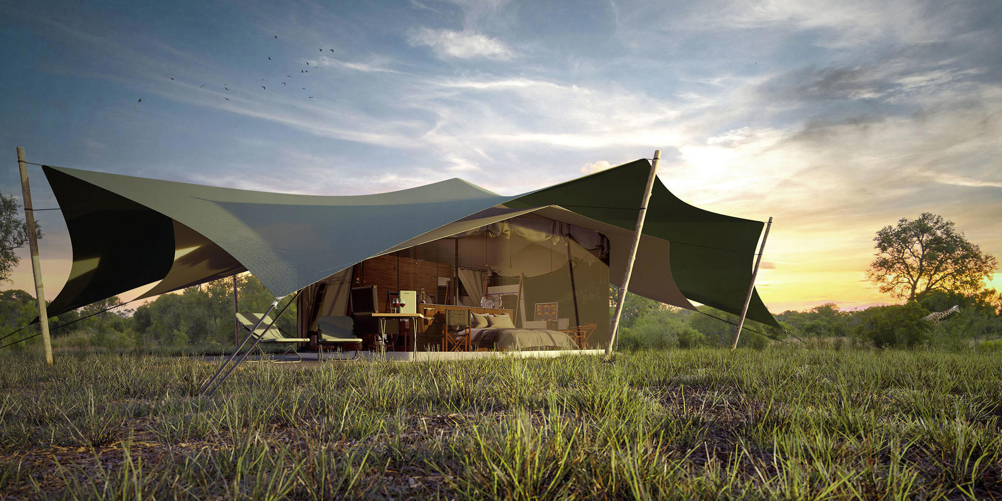 main tent, Wilderness Usawa, Serengeti, tanzania