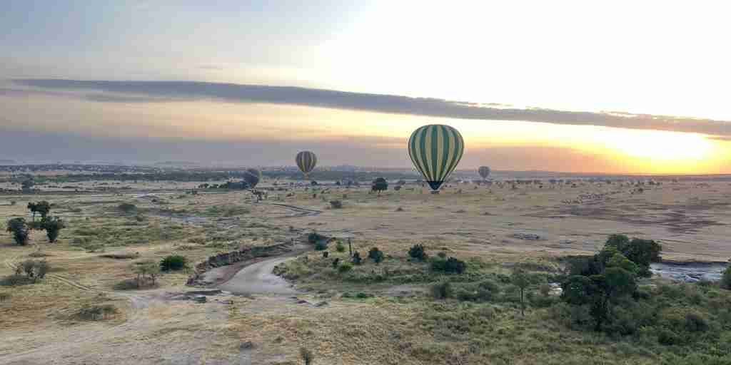hot air balloon safari, wayo serengeti green camp, the serengeti, tanzania