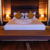 double bed, nile safari lodge, murchison falls national park, uganda