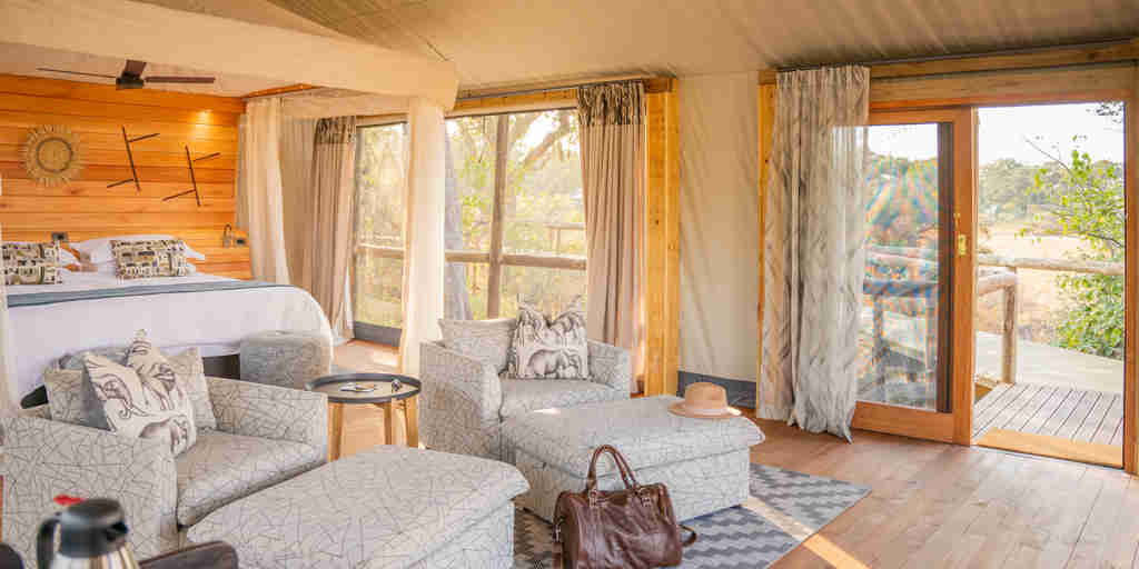 double bedroom, 4 rivers, okavango delta, botswana