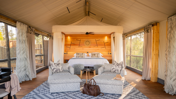 open bedroom, 4 rivers, okavango delta, botswana