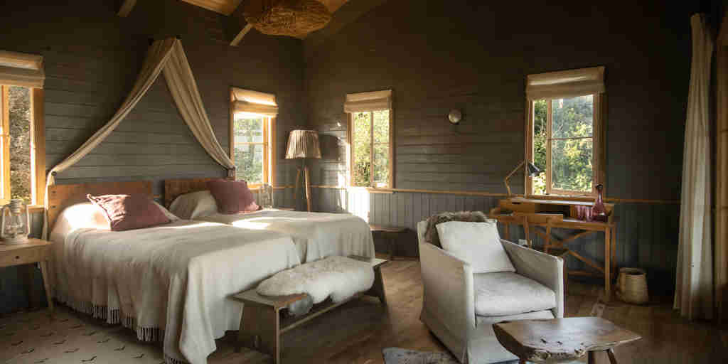 main bedroom, entamanu ngorongoro, the crater, tanzania