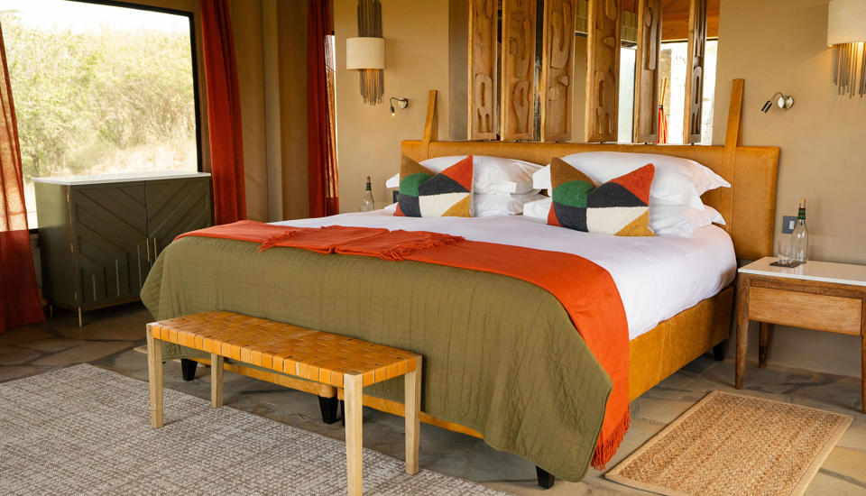 double tent, naboisho camp, greater mara conservancies, kenya