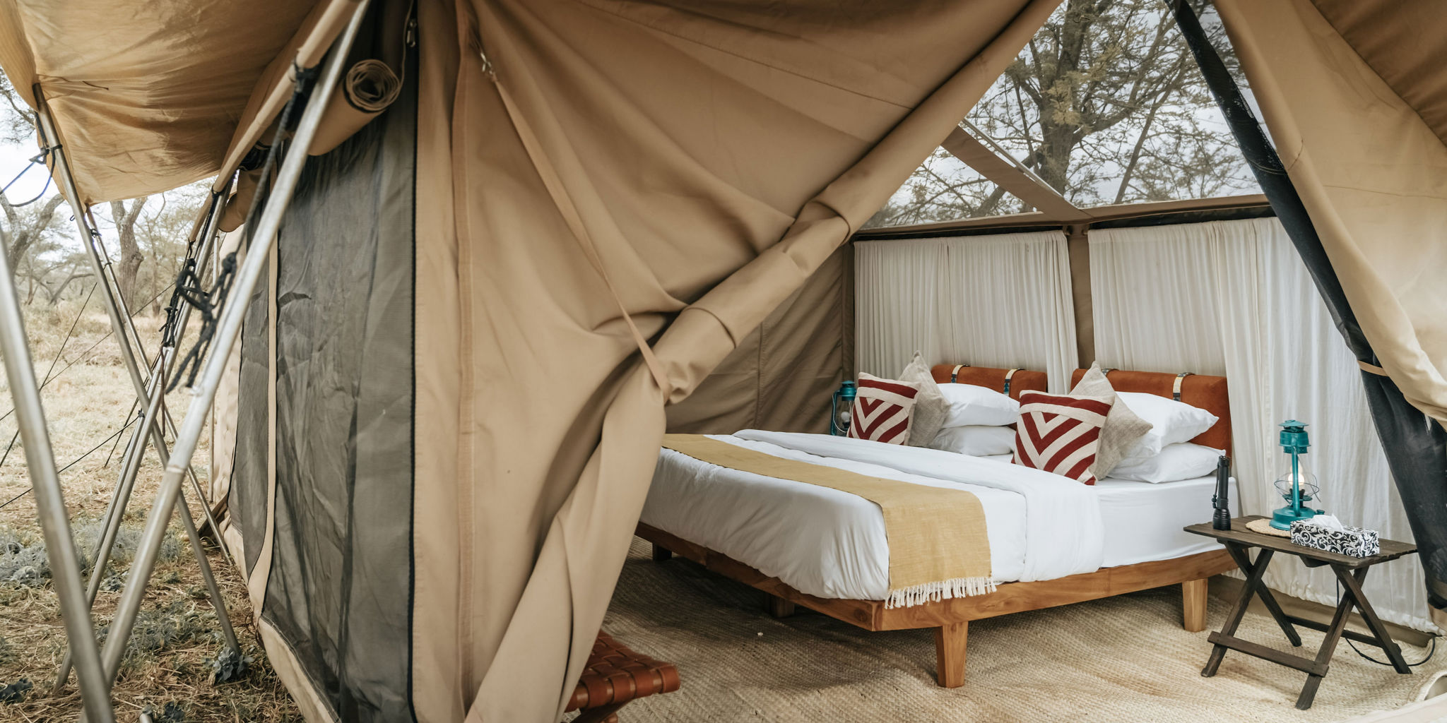 main bedroom, wayo walking camp, the serengeti, tanzania