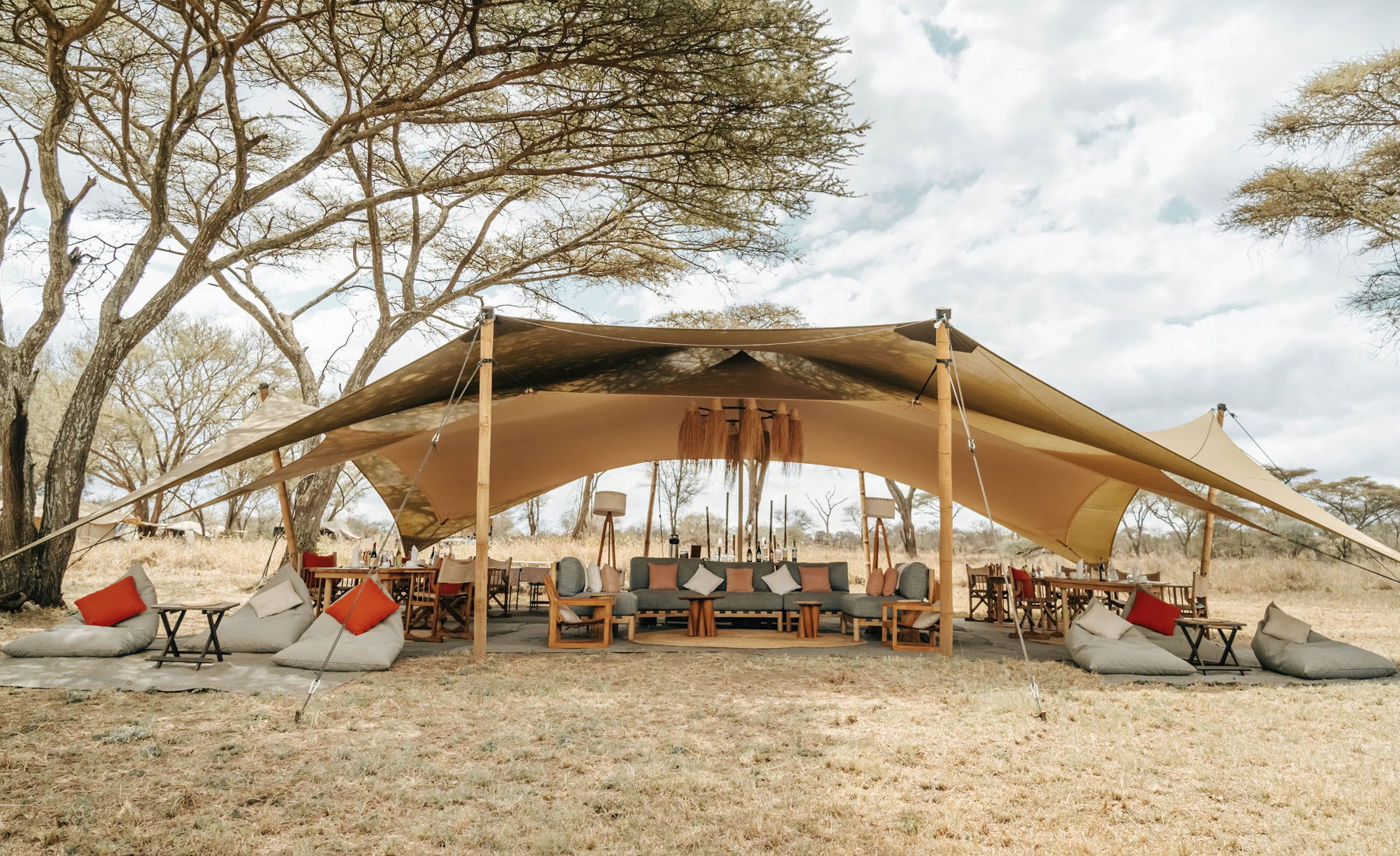 mess tent, wayo walking camp, the serengeti, tanzania