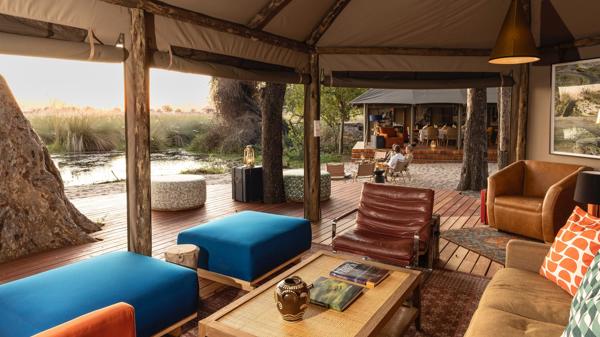 lounge, shinde footsteps, okavango delta, botswana