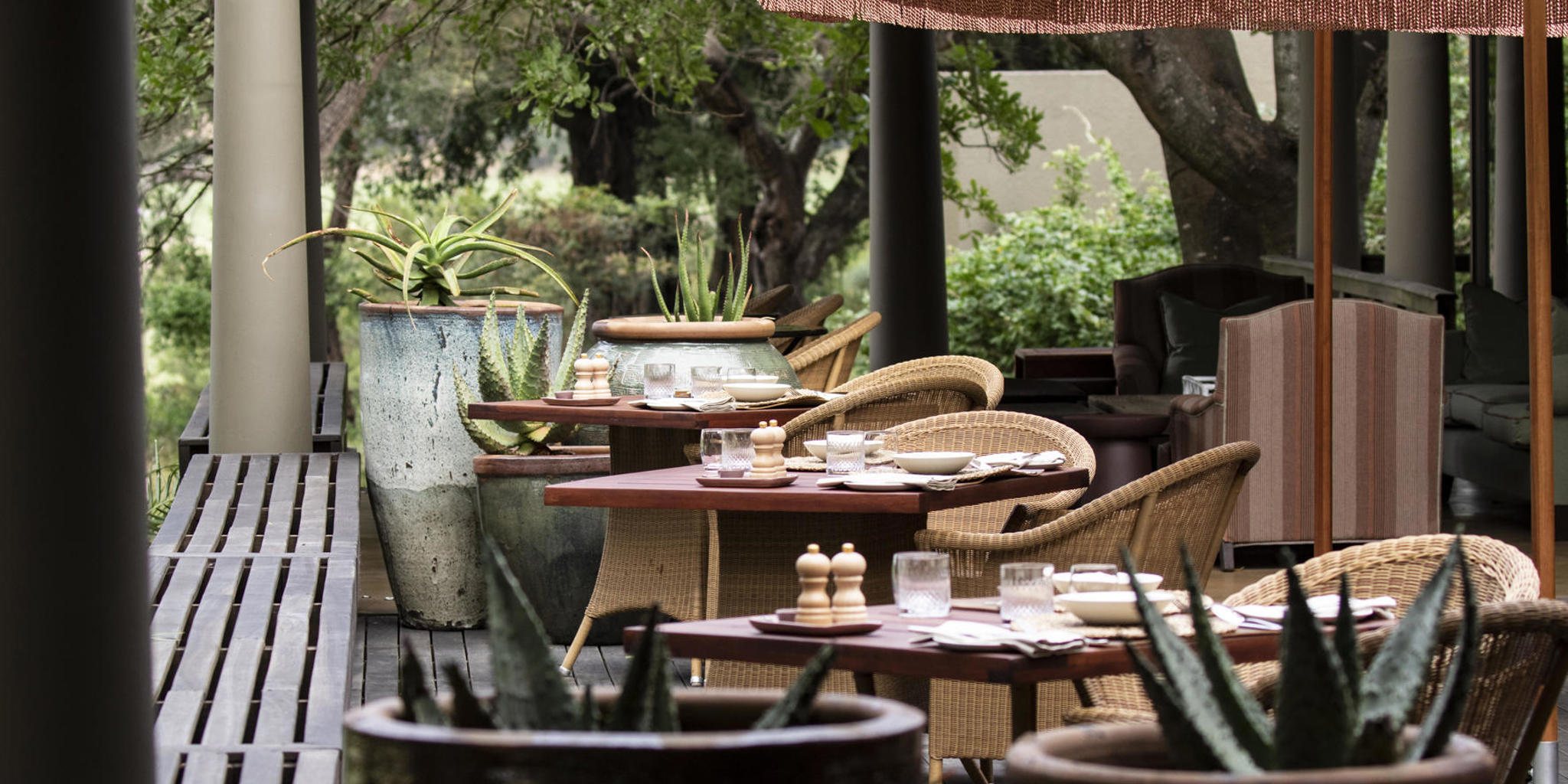 dining deck, rattrays on mala mala, sabi sands, south africa