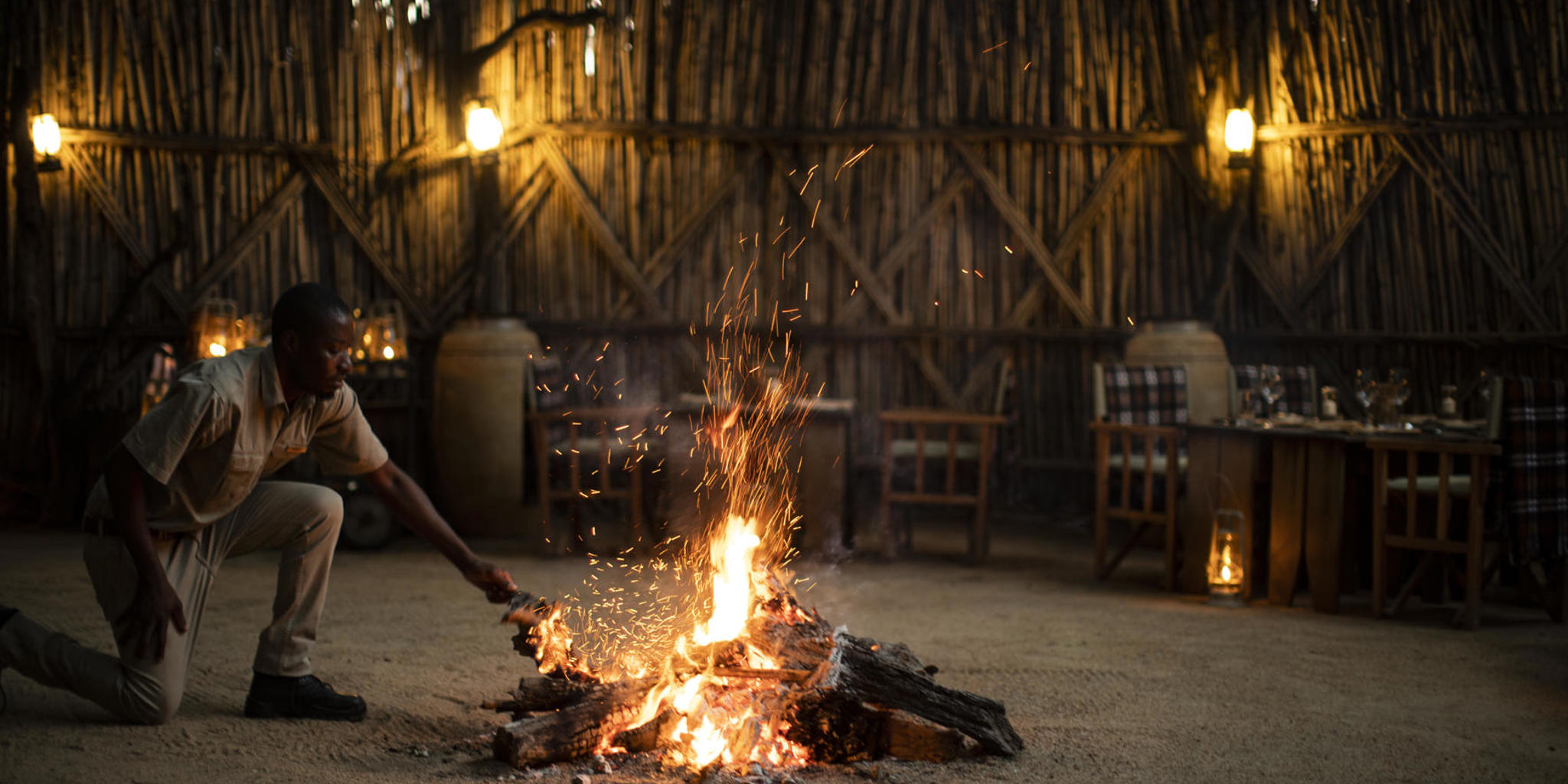 dinner, rattrays on mala mala, sabi sands, south africa