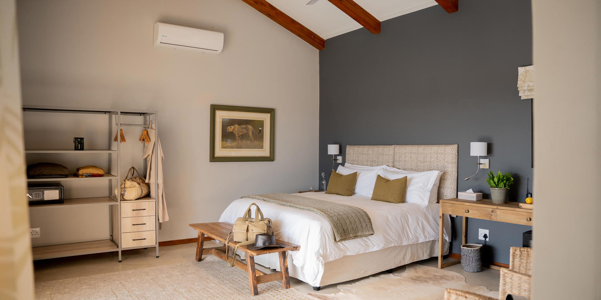 safari room, walkers plains camp, timbavati reserve, south africa