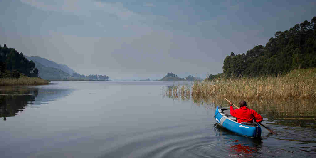 kayaking, chameleon hill lodge, bwindi impenetrable forest, uganda