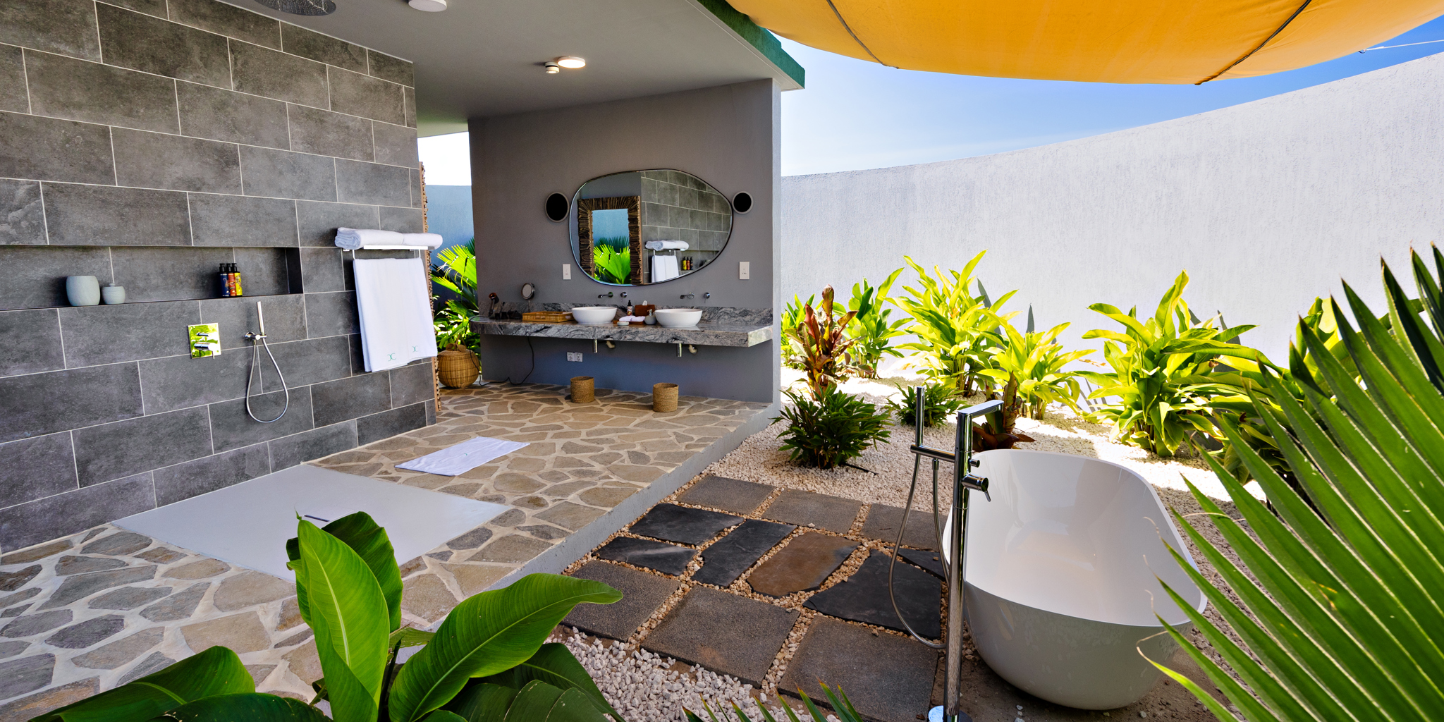 Outdoor Bathroom, Bawe Island, Zanzibar, Tanzania