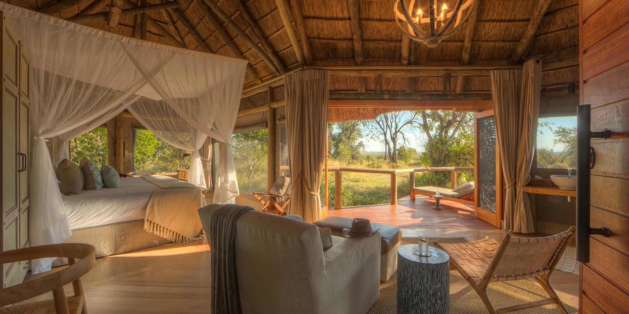 Bedroom, Moremi Camp, Moremi Game Reserve, Botswana