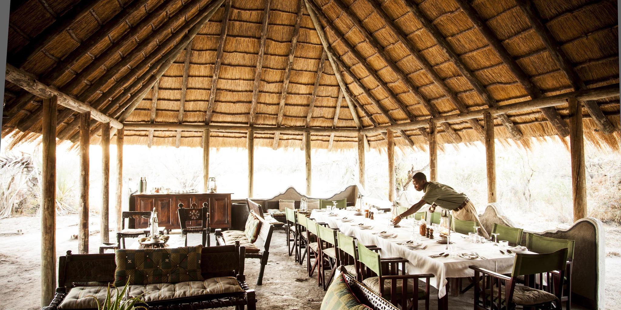 Dining, Camp Kalahari, Makgadikgadi Pans, Botswana