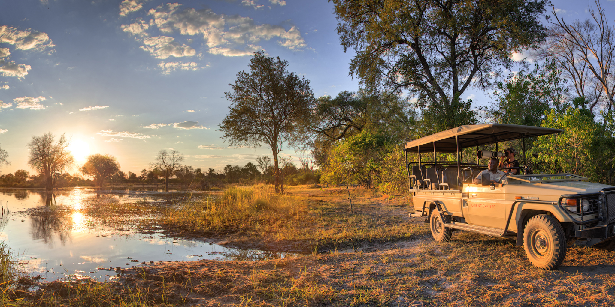 game drive stop, khwai, botswana safaris, africa