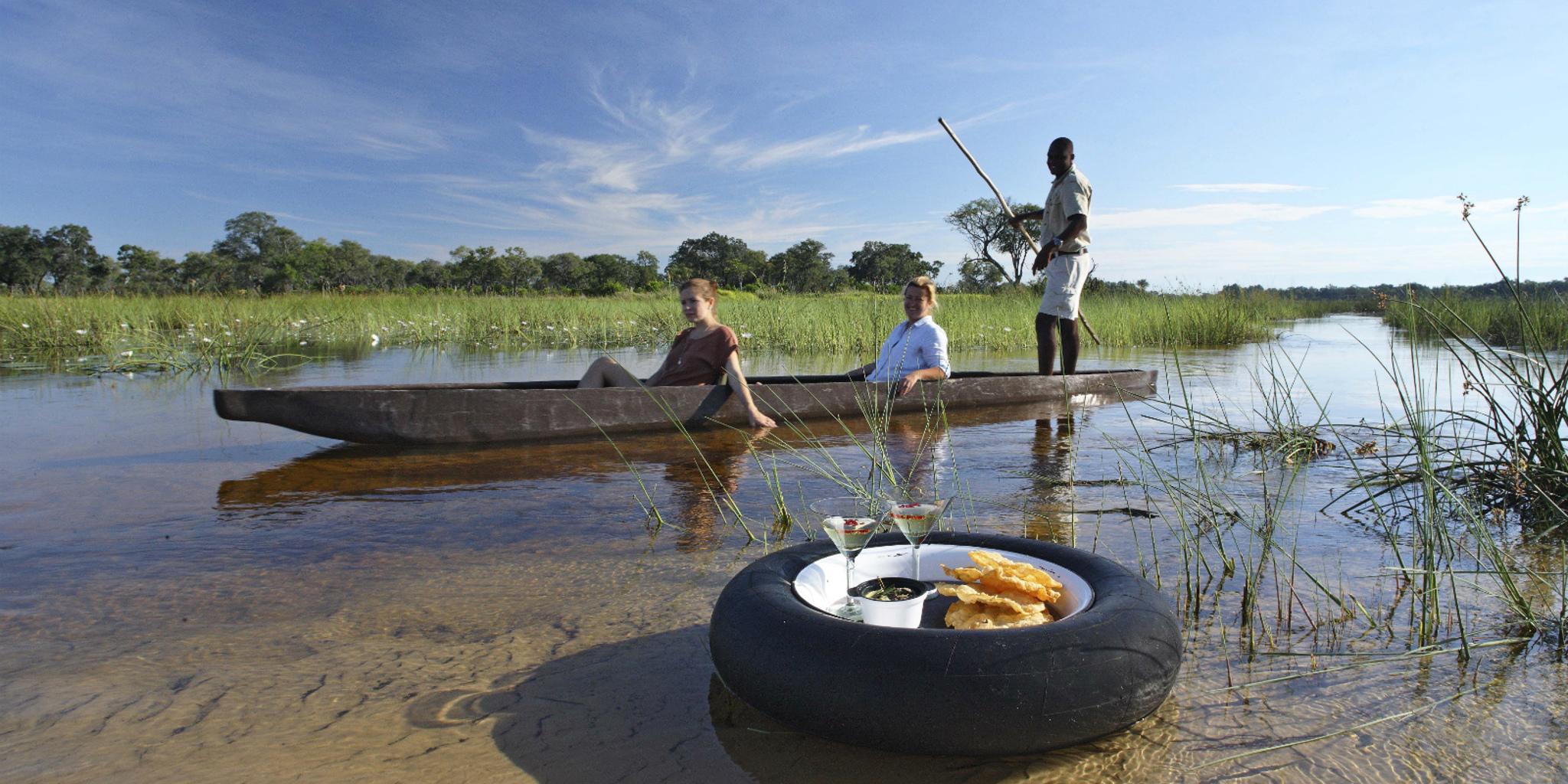 drinkstop, mokoro safaris, botswana experiences, africa 