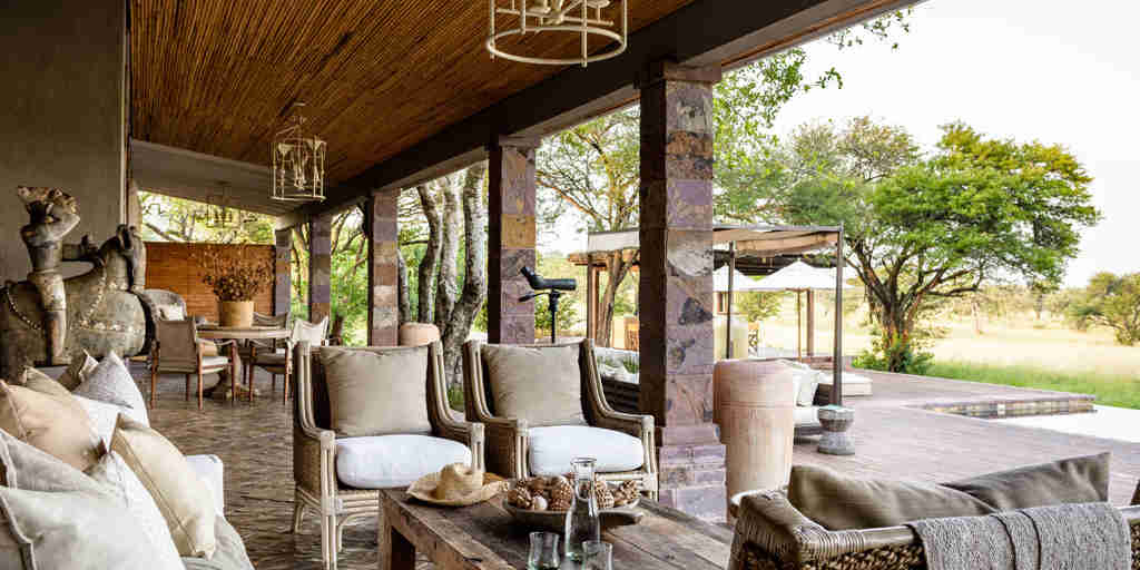 Lounge, Singita Serengeti House, The Serengeti NP, Tanzania 