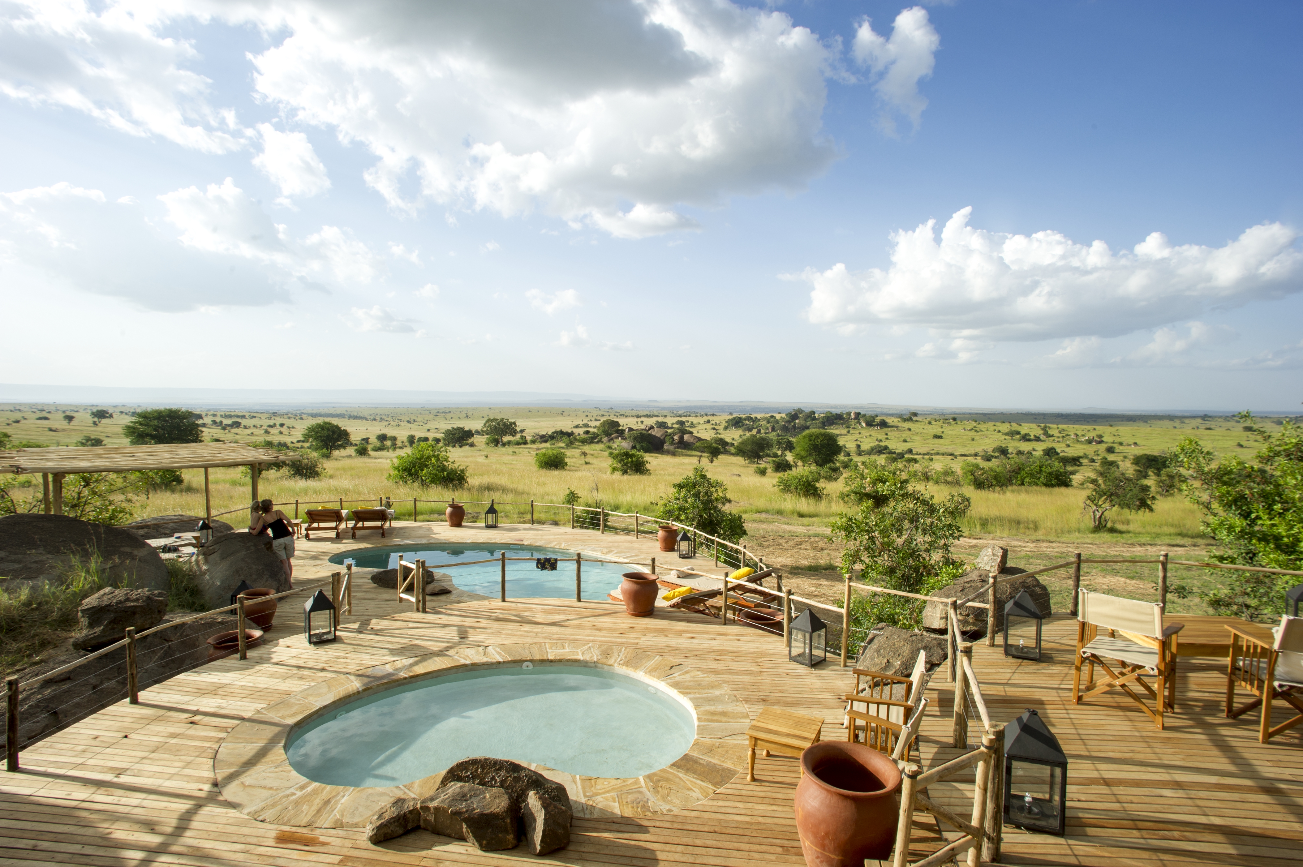Pool Deck, Mkombe's House, The Serengeti, Tanzania